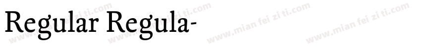Regular Regula字体转换